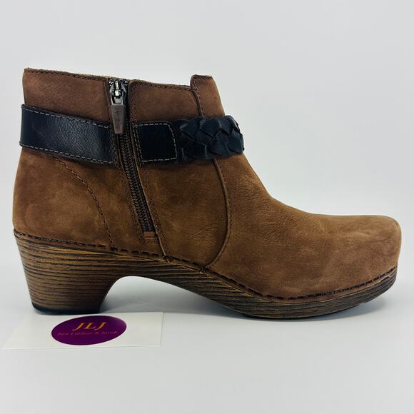 Dansko Women's Michelle Amber Nubuck Comfort Ankle Booties Size 39 EU/ 8.5-9 US - Picture 7 of 12